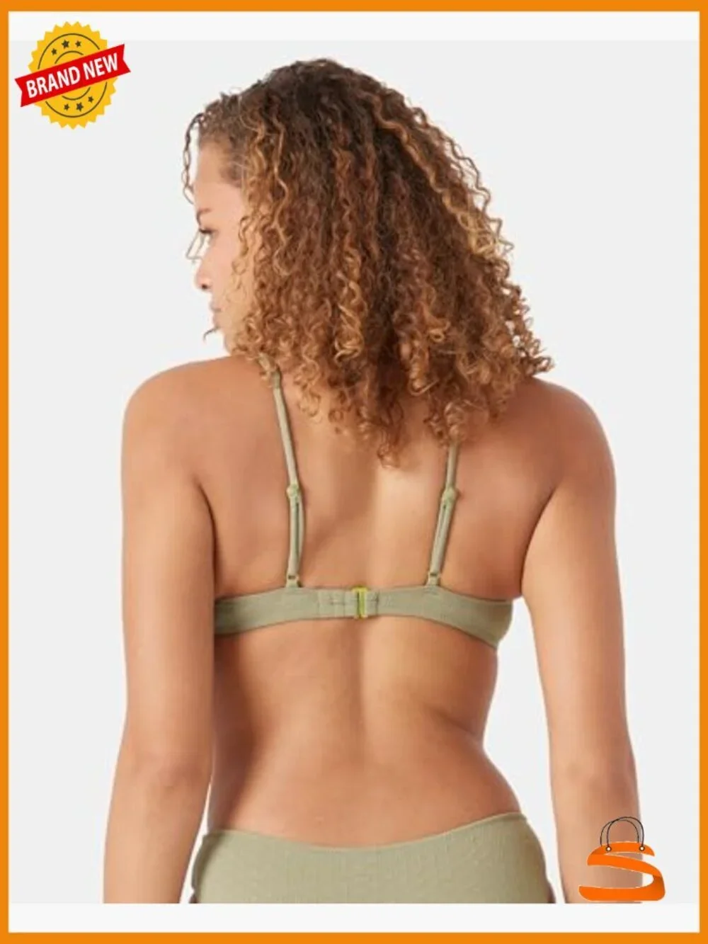 Women's Bikini Top Adjustable Quick-Dry UPF 50+ Removable Pads Medium